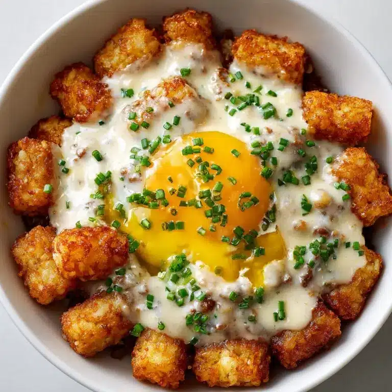 Tater Tot Breakfast Bowl with Sausage Gravy Recipe