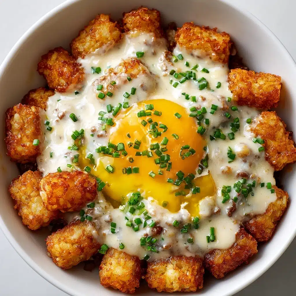 Tater Tot Breakfast Bowl with Sausage Gravy Recipe