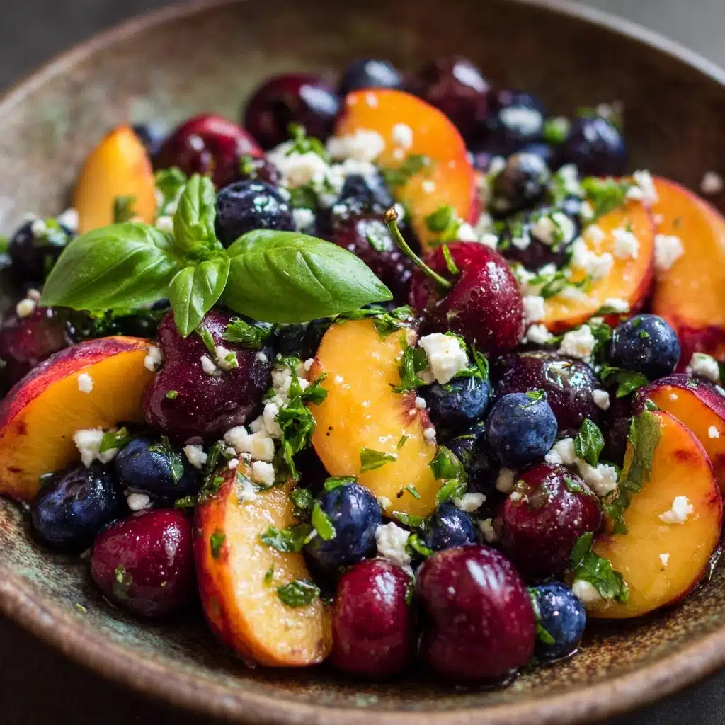 Blueberry Peach Feta Salad Recipe - Recipe Image