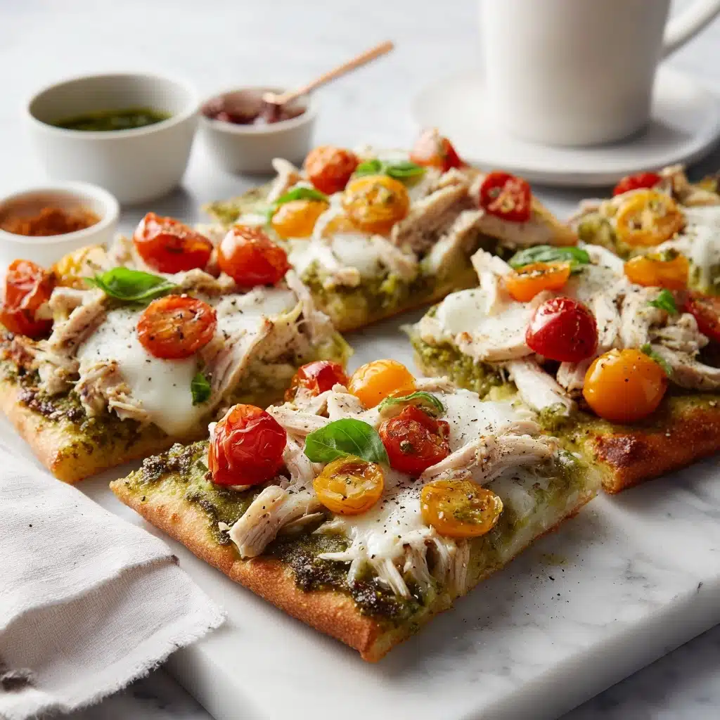 Chicken Pesto Flatbread Recipe - Recipe Image