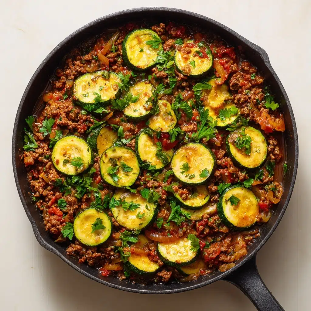 Zucchini and Ground Beef Skillet Recipe - Recipe Image