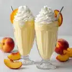 Creamy Peach Milkshake Ice Cream Recipe