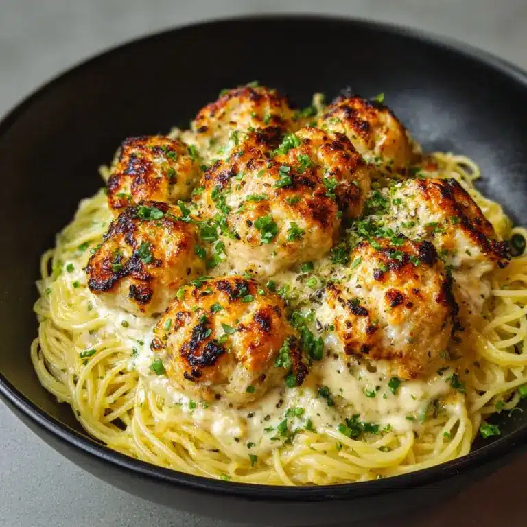 Chicken Bites with Creamy Parmesan Pasta Recipe