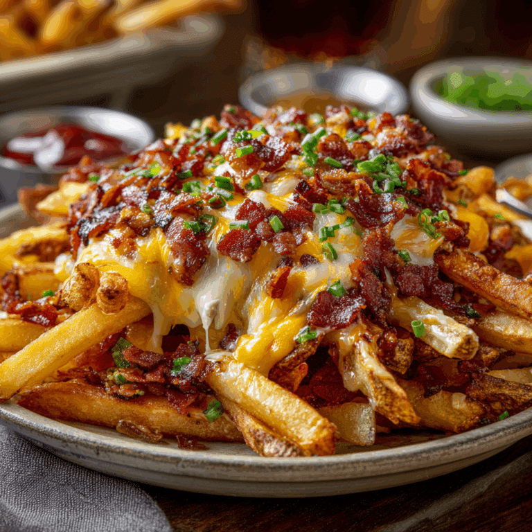 1 lb (450g) frozen French fries (or homemade fries) Recipe