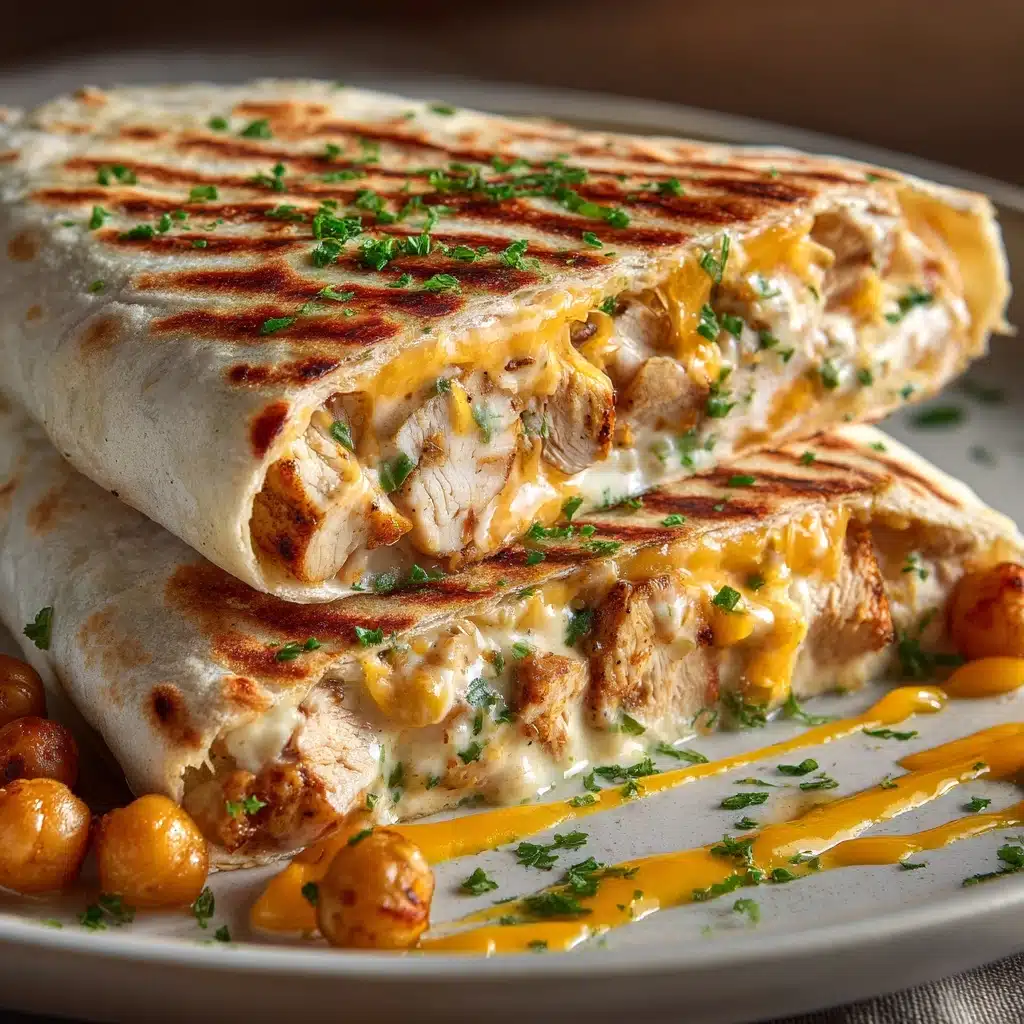 Keto Cheesy Garlic Chicken Wraps: Low-Carb, Big Flavor! Recipe - Recipe Image