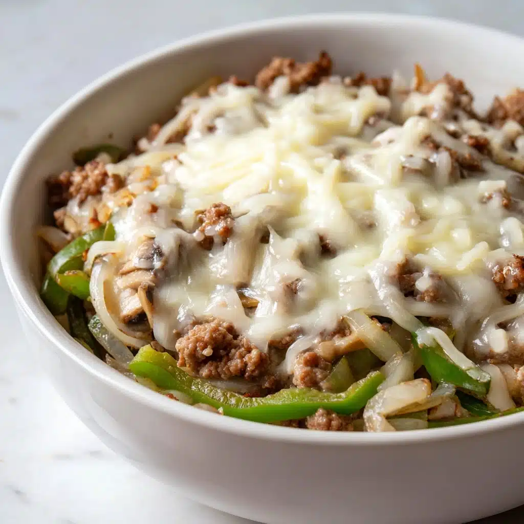 Philly Cheesesteak Bowls – Easy Low-Carb Dinner Idea Recipe - Recipe Image