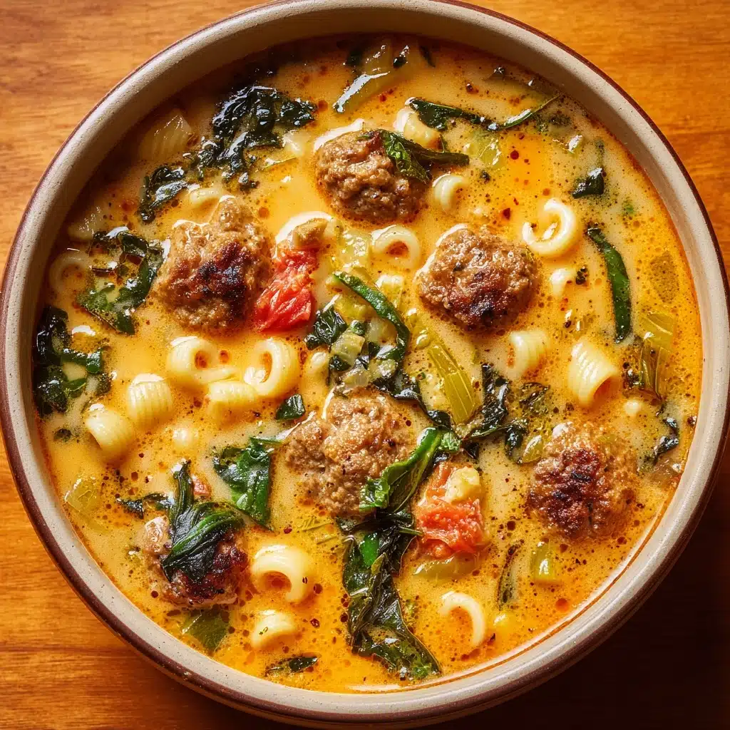 Creamy Italian Meatball Soup Recipe - Recipe Image