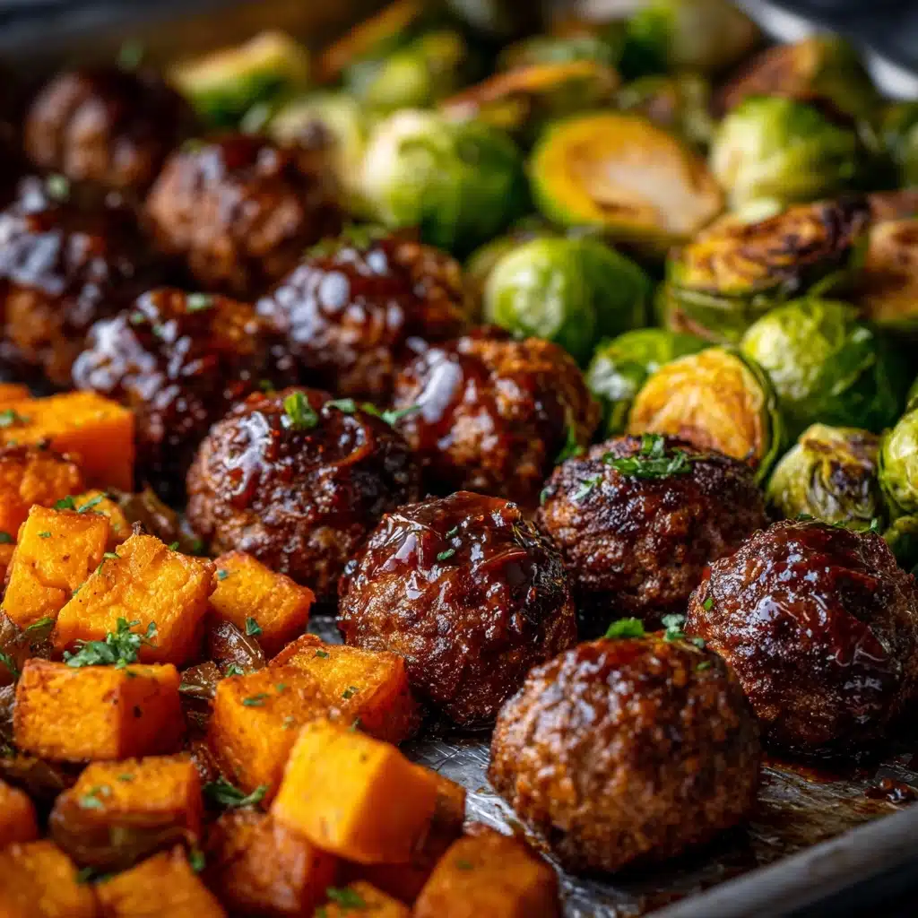 Korean BBQ Meatballs and Vegetables Recipe - Recipe Image