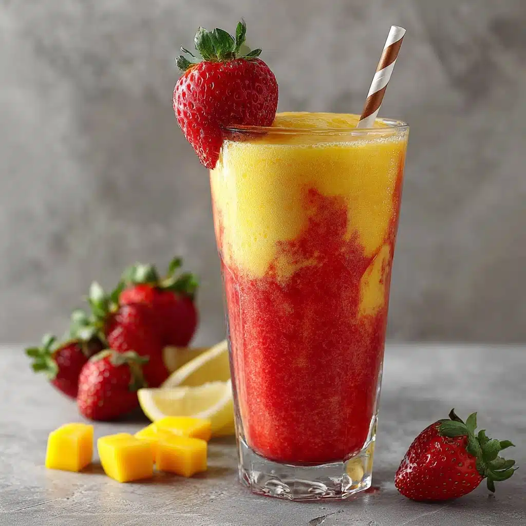 Strawberry Mango Smoothie Drink Recipe - Recipe Image