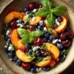 Blueberry Peach Feta Salad Recipe