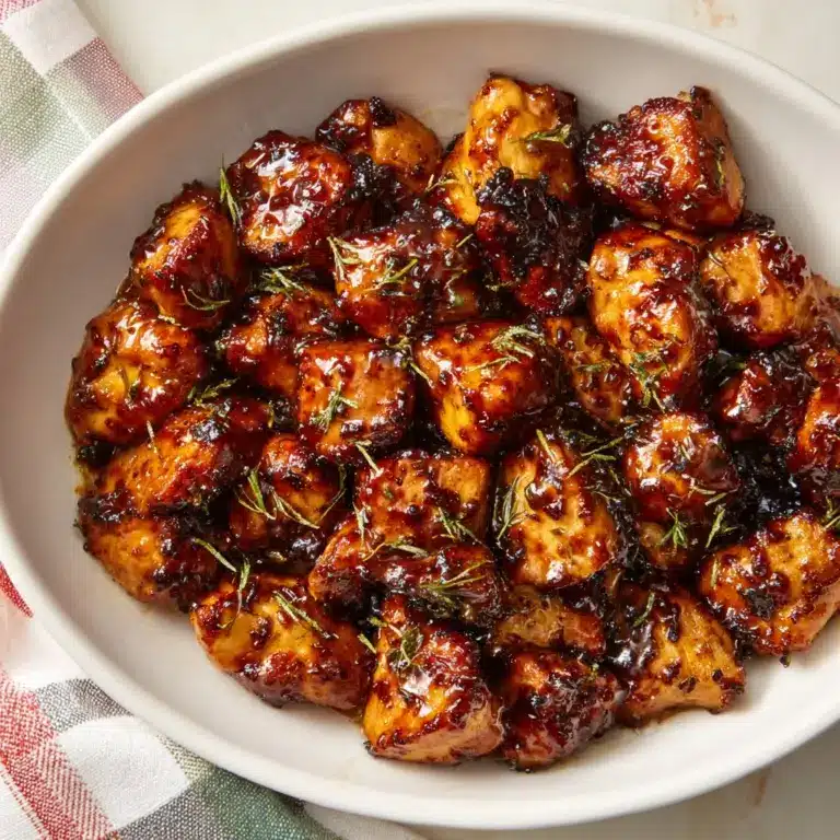 Honey Garlic Chicken Bites Recipe