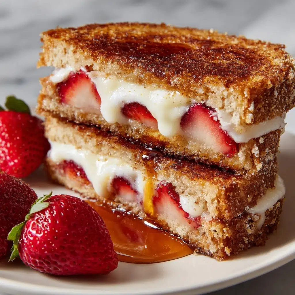Fried Strawberry Cheesecake Sandwiches Recipe - Recipe Image