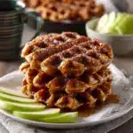 Mini Apple Fritter Waffle Donuts Recipe