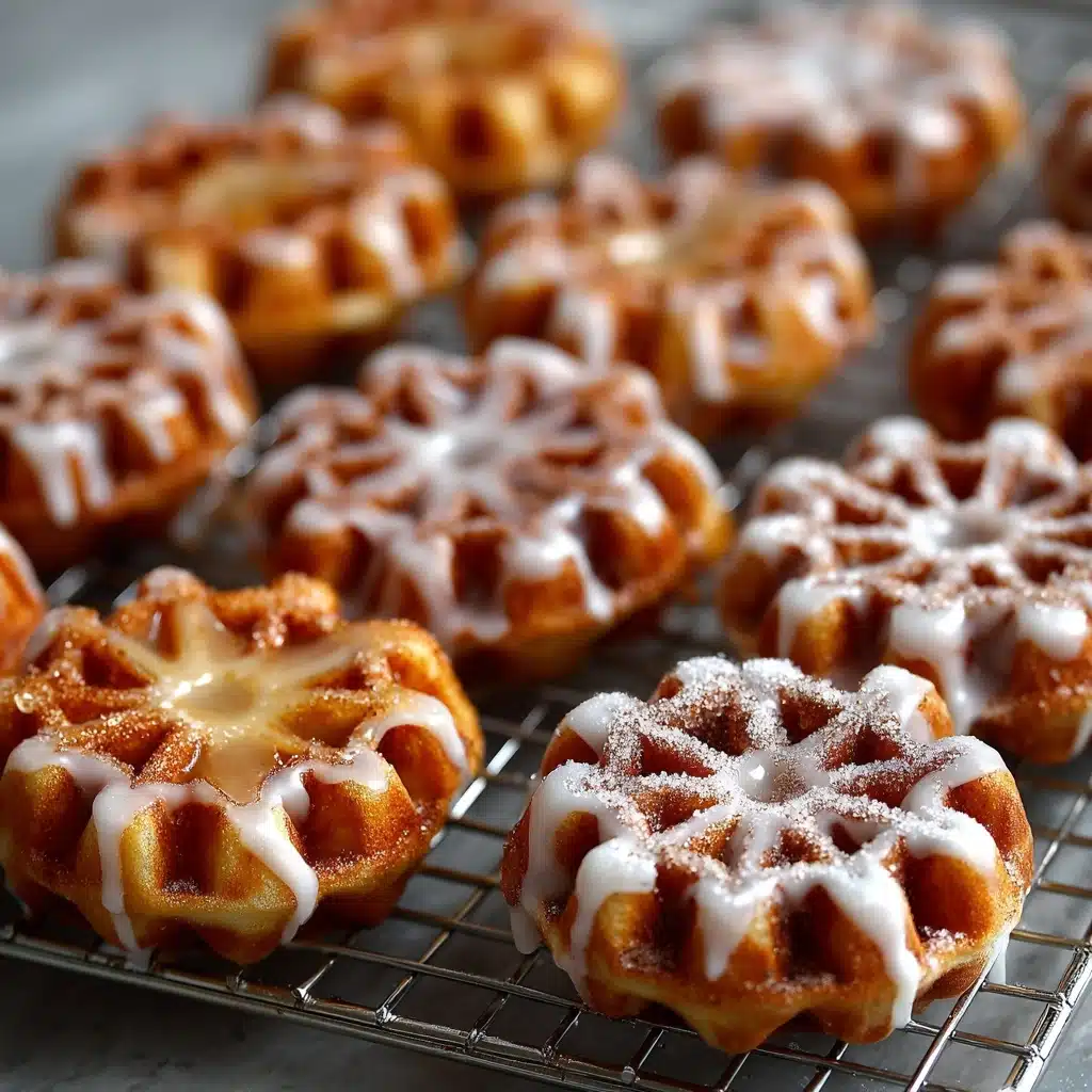 Mini Apple Fritter Waffle Donuts Recipe - Recipe Image