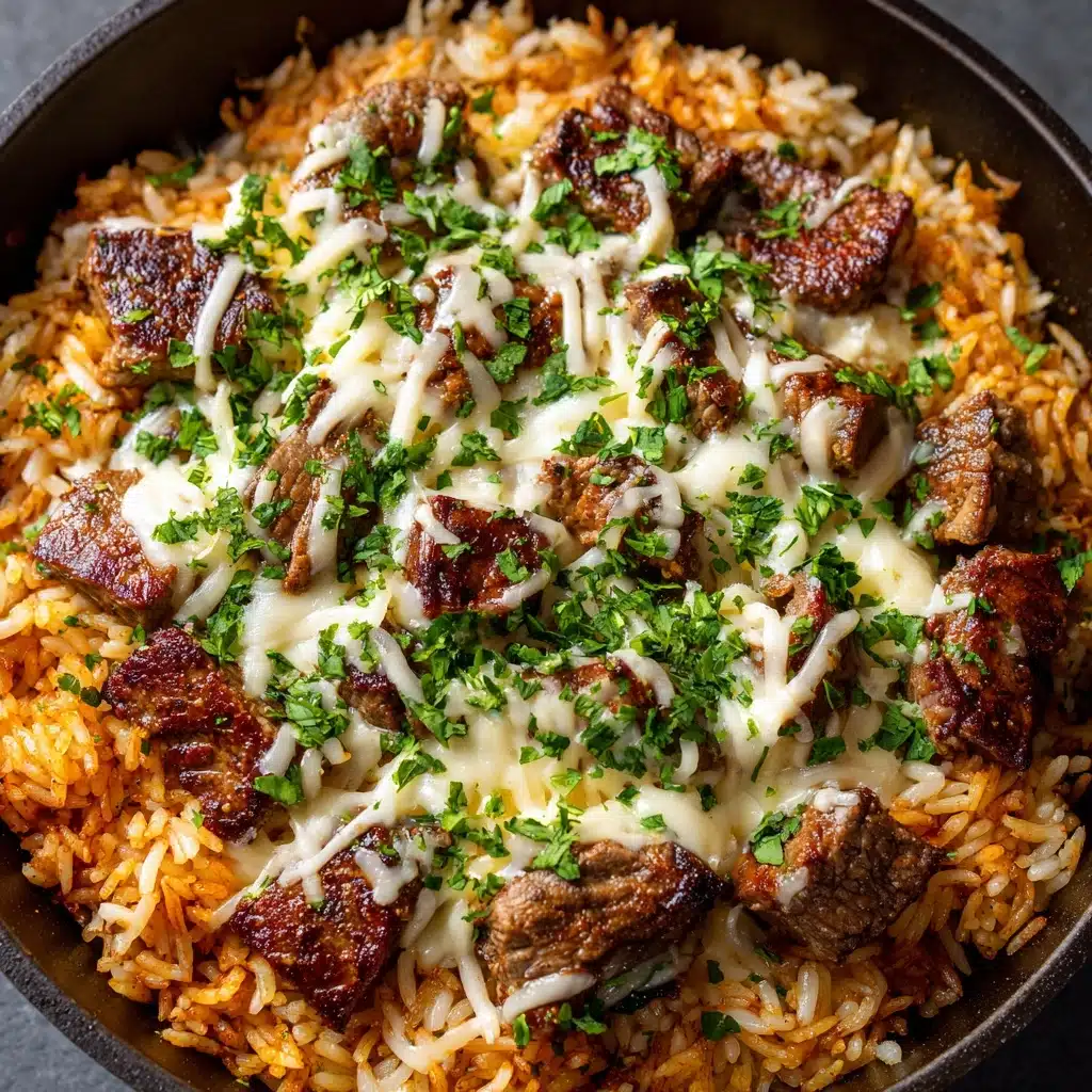 Cheesy Steak & Rice Recipe