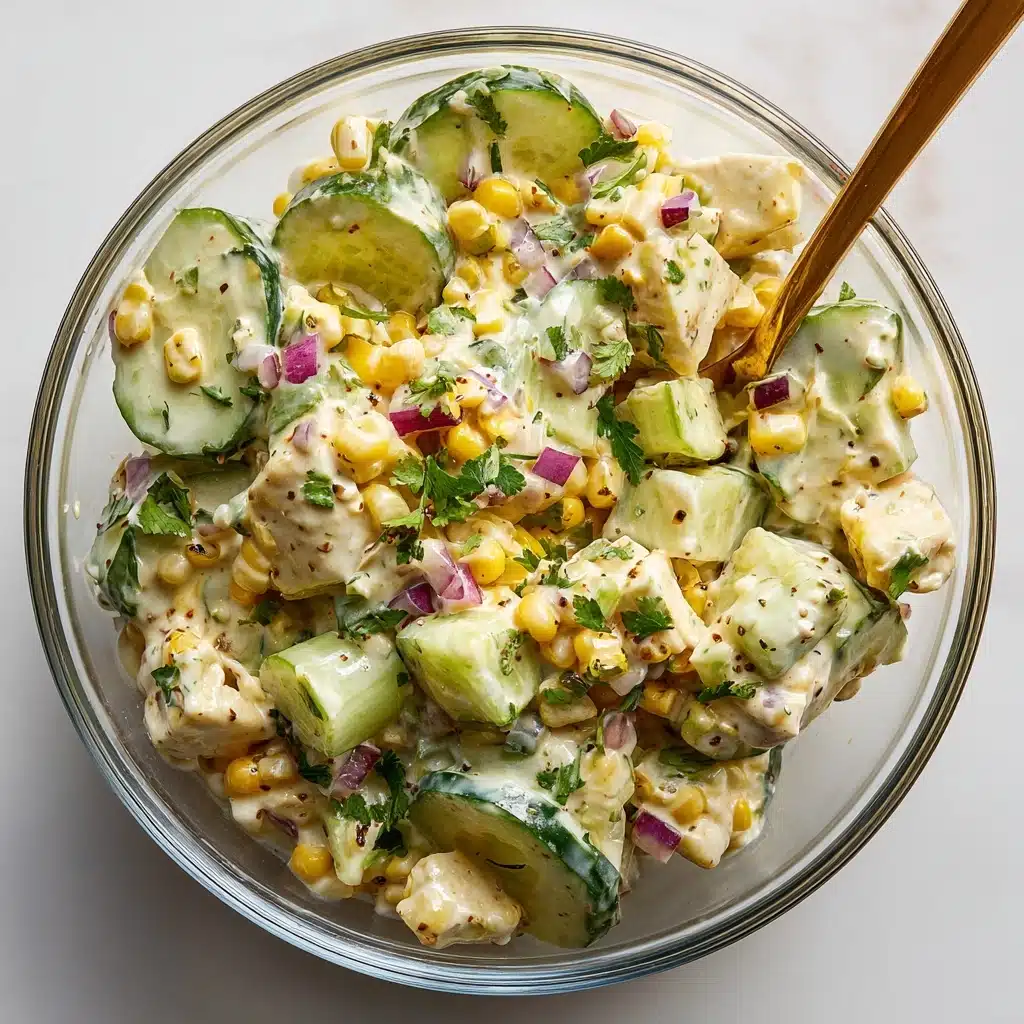 Street Corn Creamy Cucumber Salad Recipe