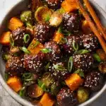 Korean BBQ Meatballs and Vegetables Recipe