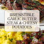 Garlic Butter Steak Bites and Cheesy Smashed Potatoes Recipe