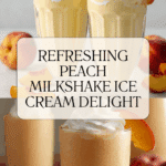 Creamy Peach Milkshake Ice Cream Recipe