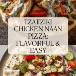 Tzatziki Chicken Naan Pizza Recipe