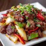 Pepper Steak with Bell Peppers and Onion Recipe