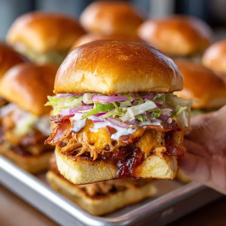 Bacon Ranch BBQ Chicken Sliders Recipe