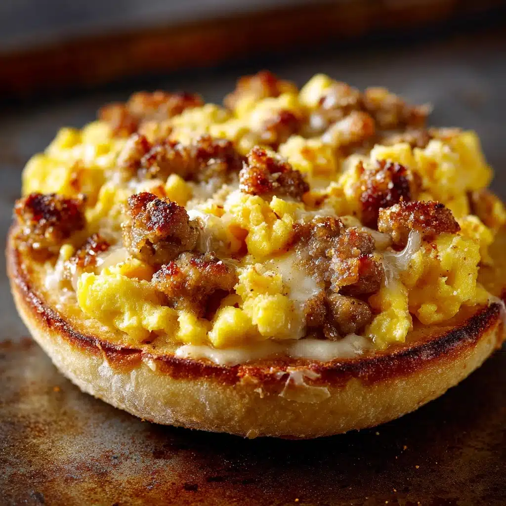 English Muffin Breakfast Pizza Recipe - Recipe Image