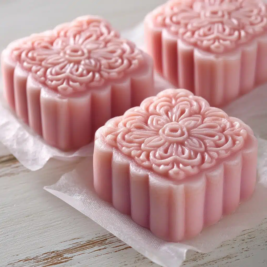 Strawberry Snow Skin Mooncakes Recipe - Recipe Image