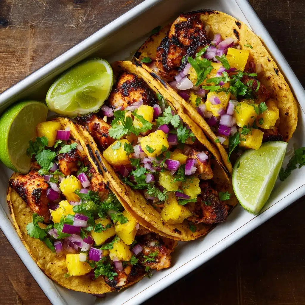 One-Pan Chicken and Pineapple Tacos Recipe - Recipe Image