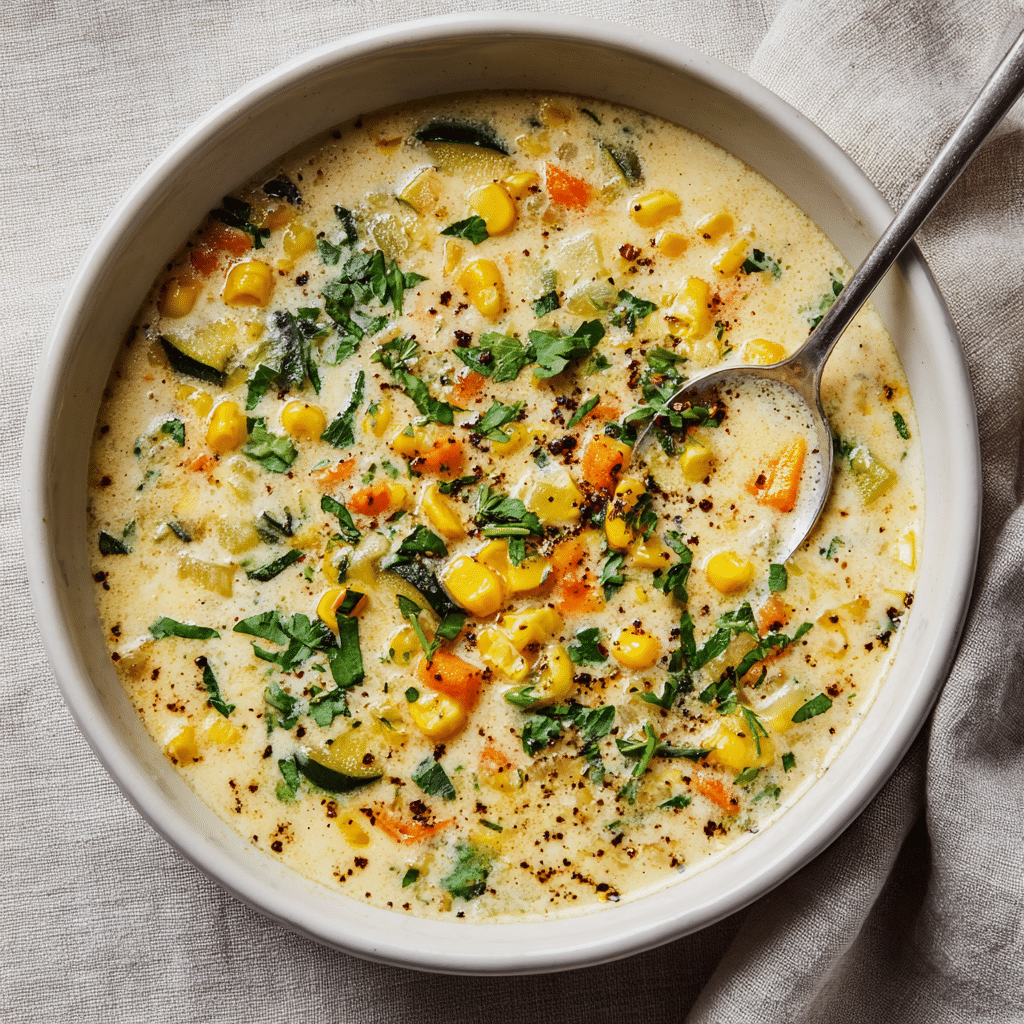 Zucchini Corn Chowder Recipe - Recipe Image