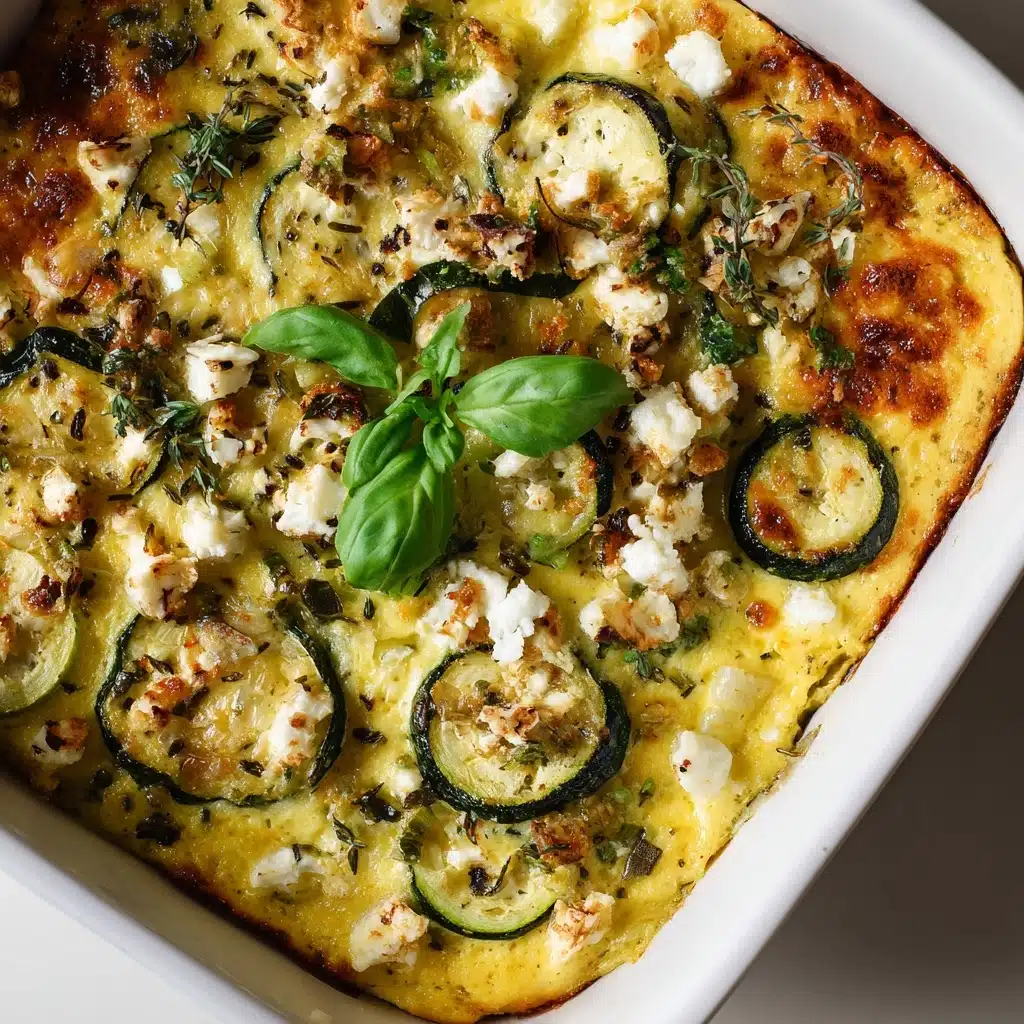 Baked Zucchini Spinach and Feta Casserole Recipe