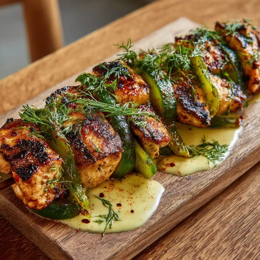 Dill Pickle Chicken Skewers Recipe