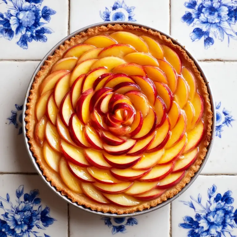 Peach Fillo Crinkle Pie Recipe