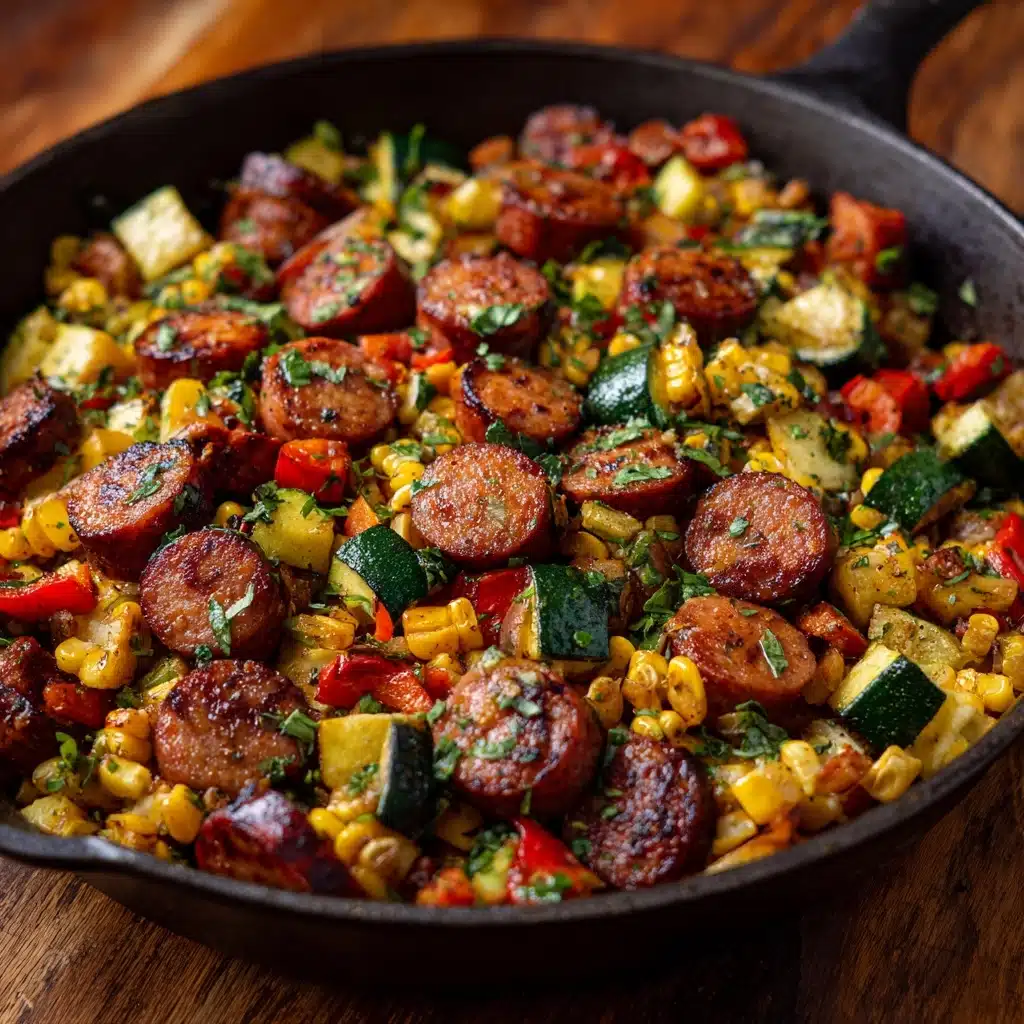 Summer Sausage Skillet with Andouille Sausage Recipe