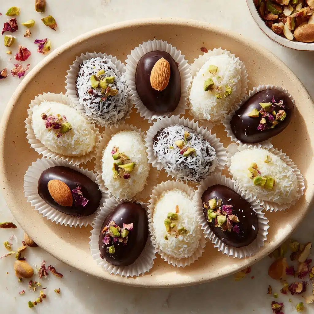 Cashew-Stuffed Chocolate Covered Dates Recipe - Recipe Image