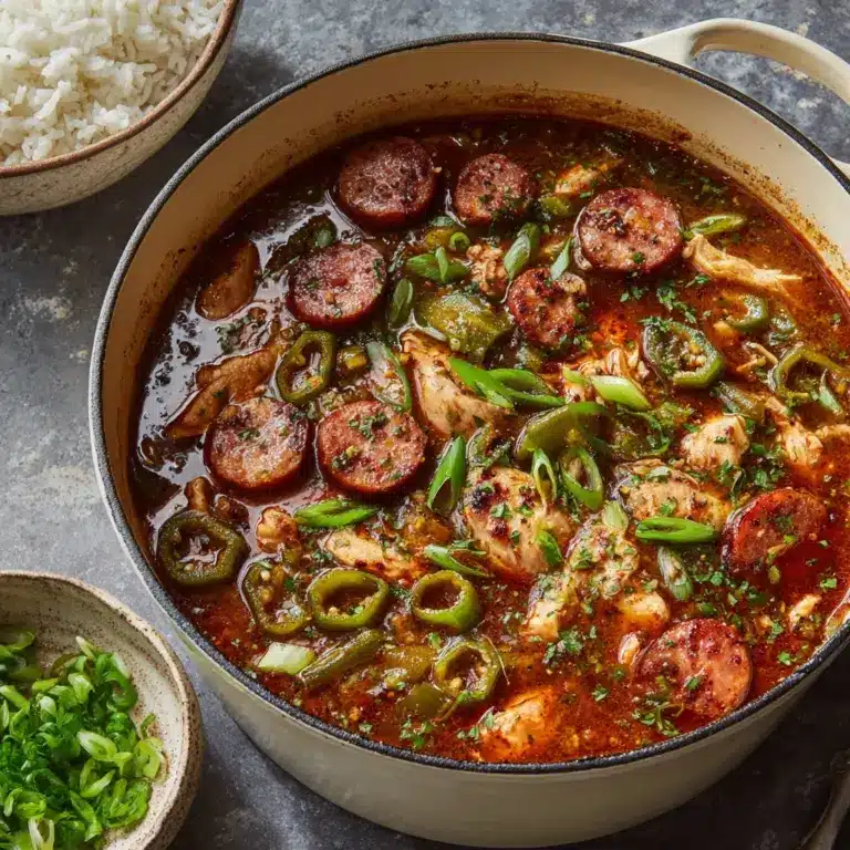 Traditional New Orleans Chicken & Sausage Gumbo Recipe