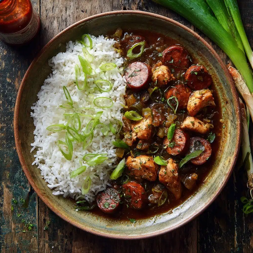 Traditional New Orleans Chicken & Sausage Gumbo Recipe - Recipe Image