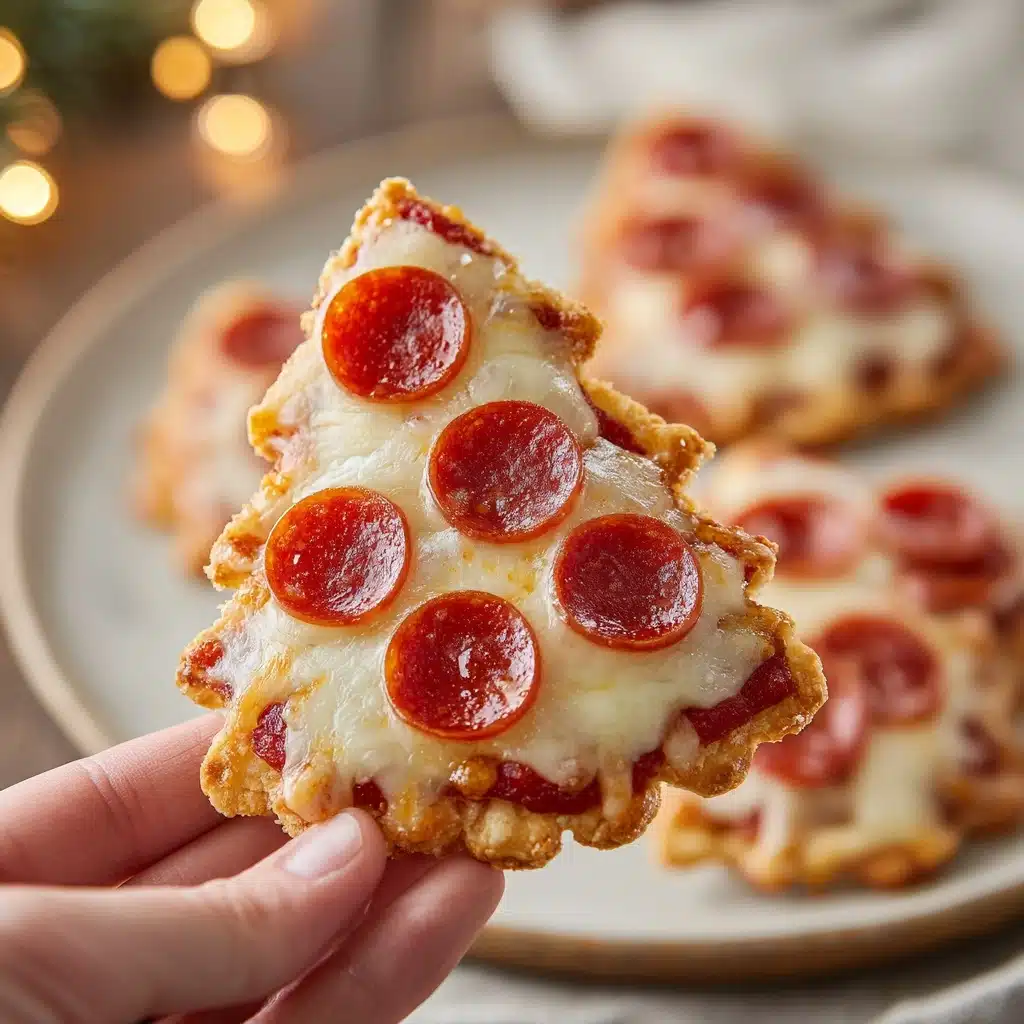 Christmas Tree Pizza Recipe - Recipe Image