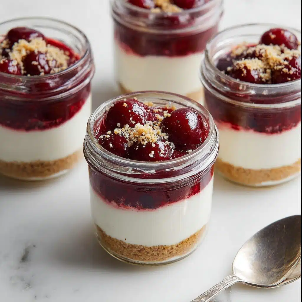 Healthy No Bake Cheesecake in a Jar Recipe - Recipe Image