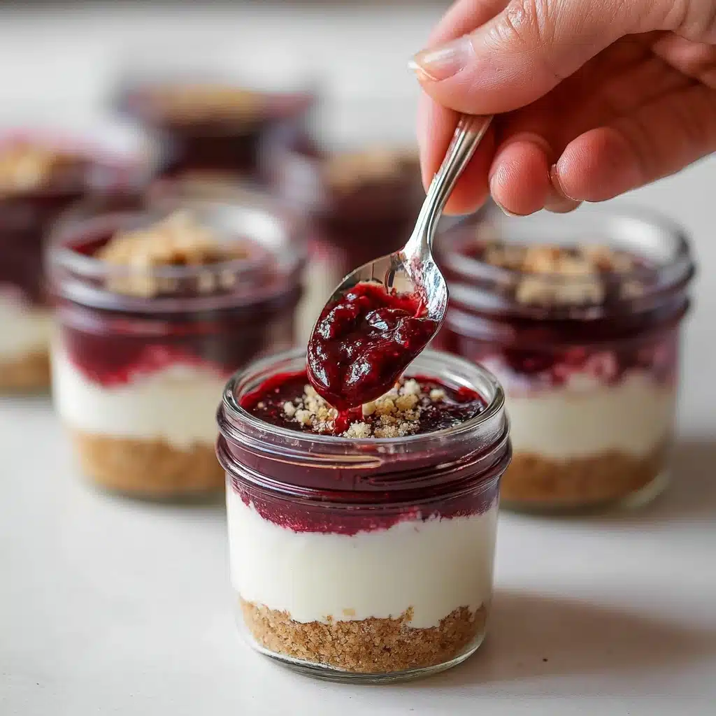 Healthy No Bake Cheesecake in a Jar Recipe - Recipe Image
