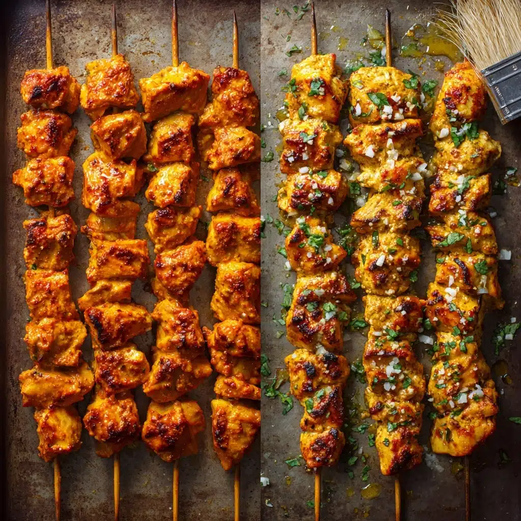 Garlic Parmesan Chicken Skewers Recipe