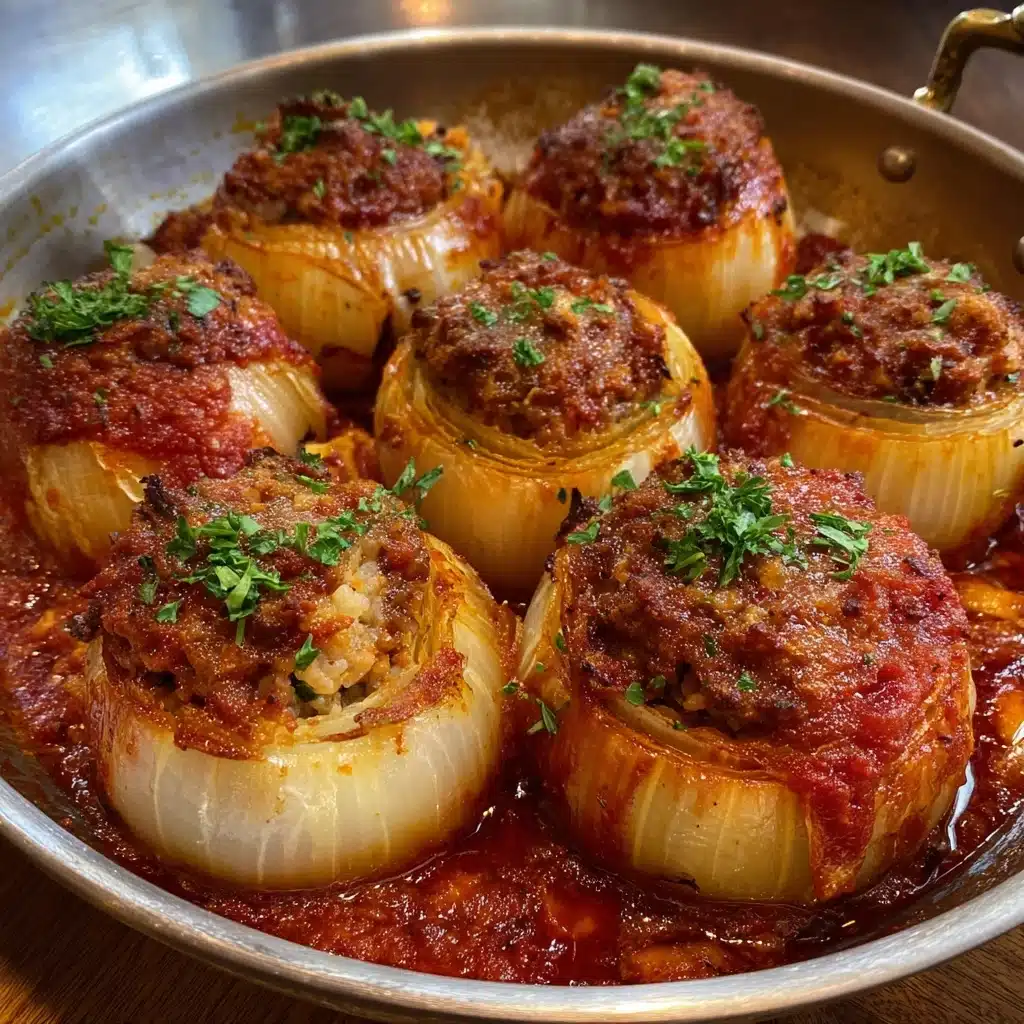 Greek Stuffed Onions (Salantourmasi) Recipe - Recipe Image