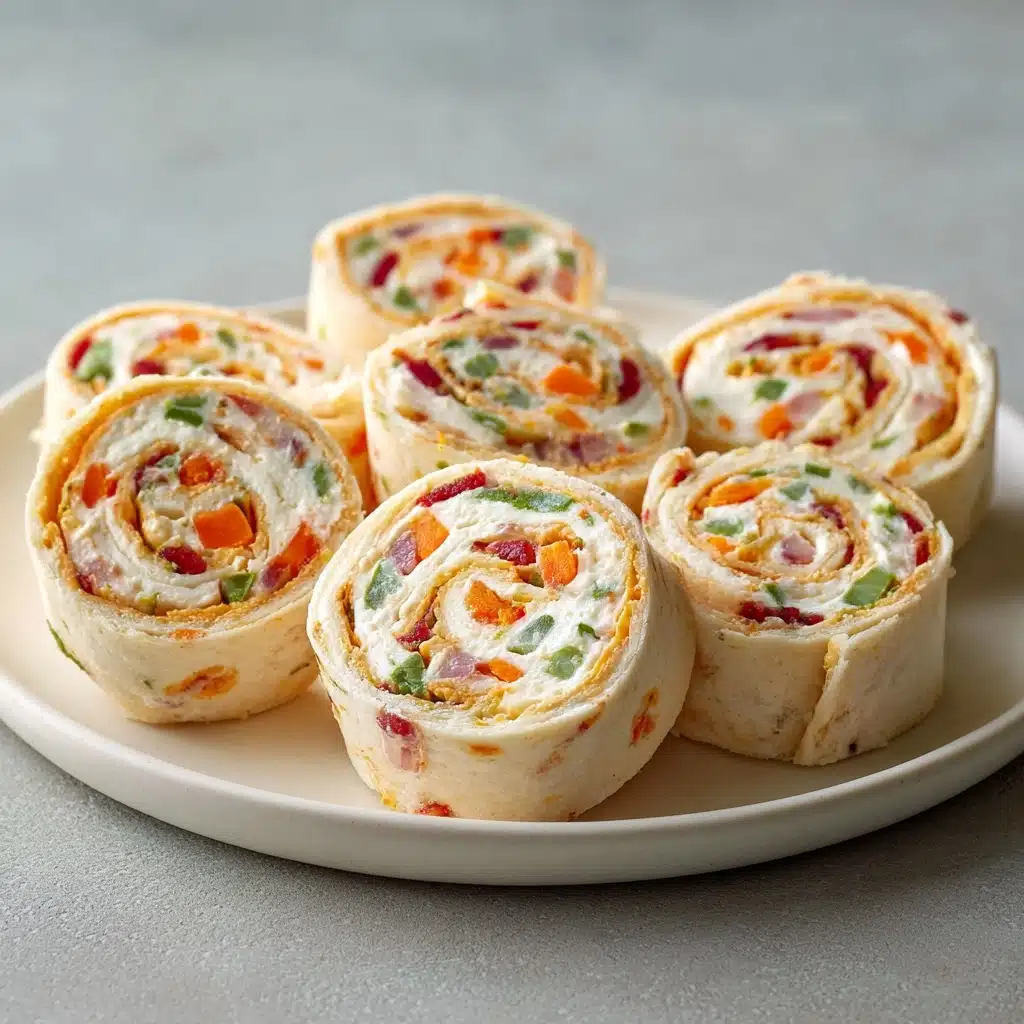 Vegetable Cream Cheese Tortilla Roll Ups Recipe - Recipe Image