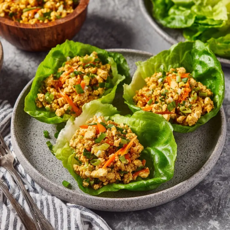 Thai Chicken Lettuce Wraps Recipe