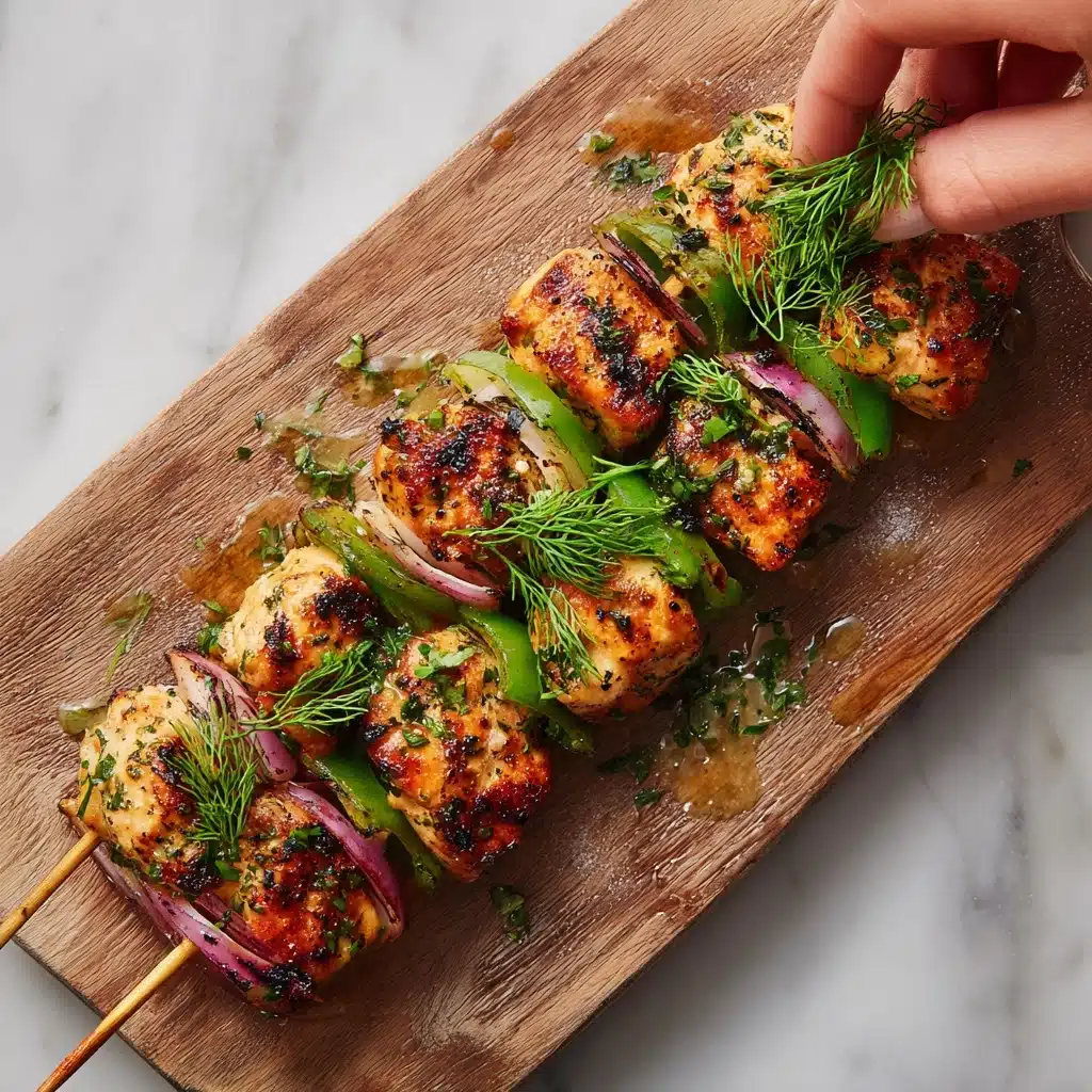Dill Pickle Chicken Skewers Recipe - Recipe Image