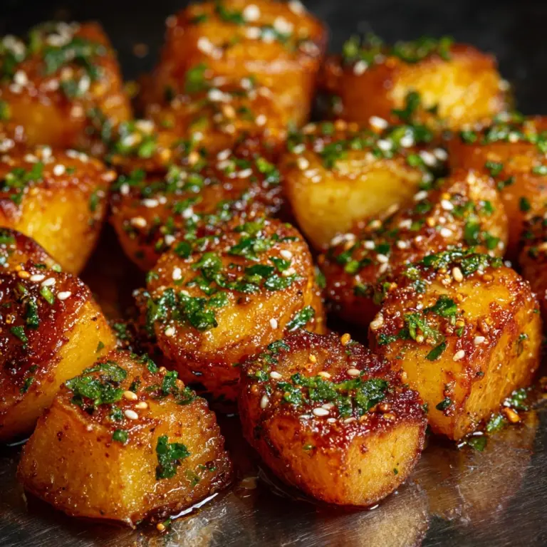 Sriracha Glazed Roast Potatoes Recipe