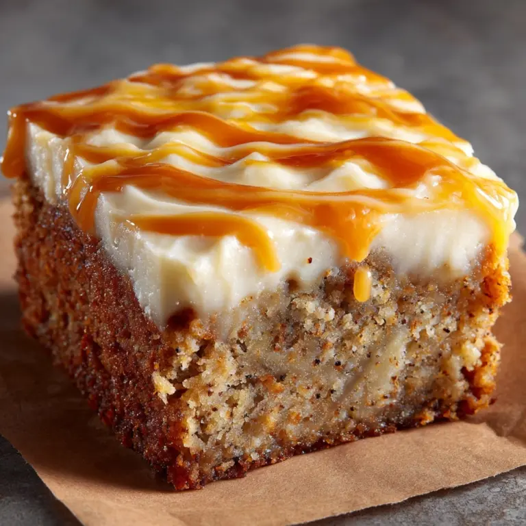 Salted Caramel Banana Cake Recipe