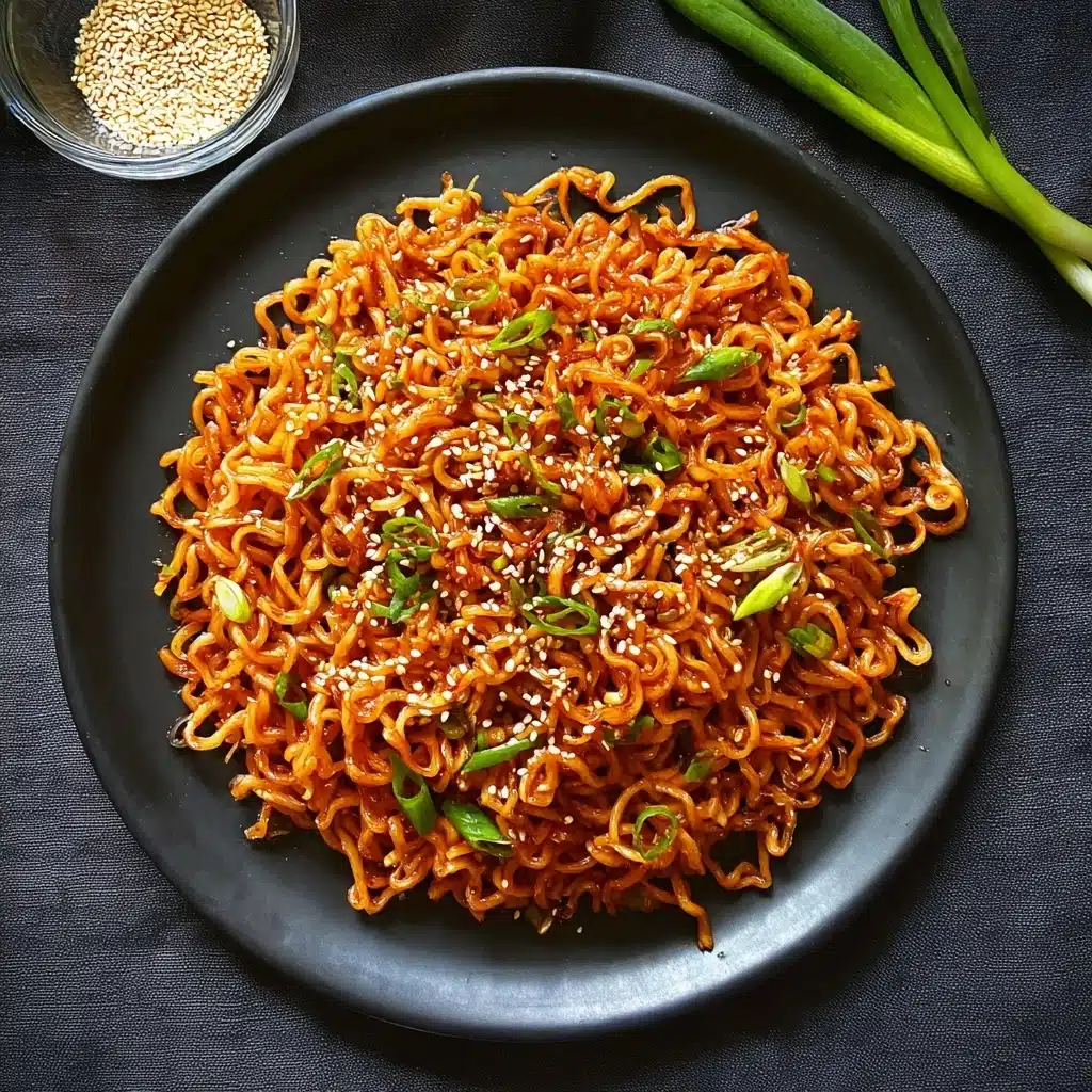 10 Minute Sesame Garlic Ramen Noodles Recipe