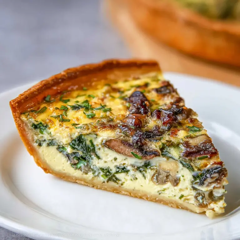 Spinach Quiche Recipe