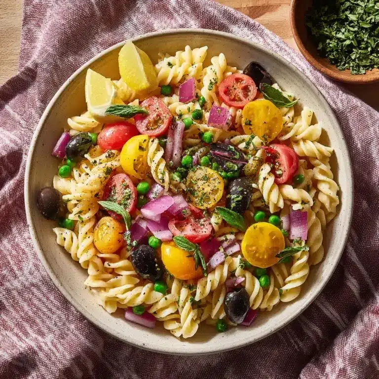 Healthy Creamy Pasta Salad Recipe